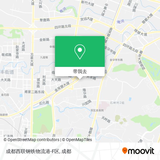 成都西联钢铁物流港-F区地图