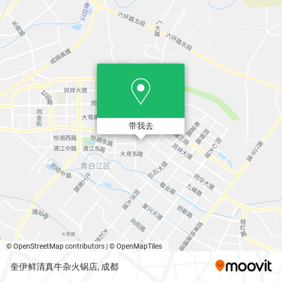 奎伊鲜清真牛杂火锅店地图