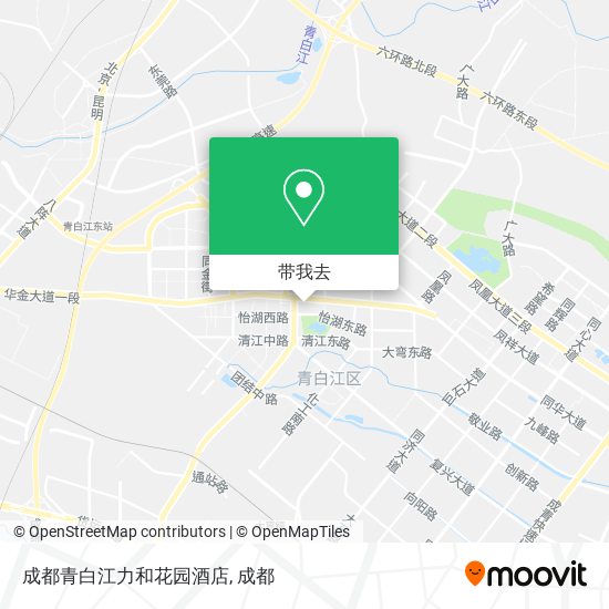 成都青白江力和花园酒店地图