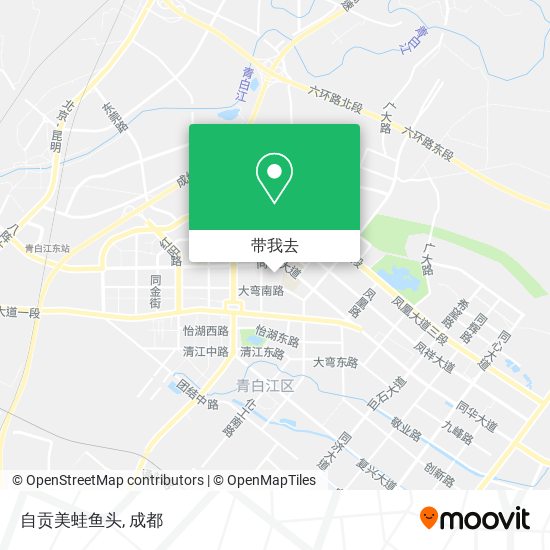 自贡美蛙鱼头地图