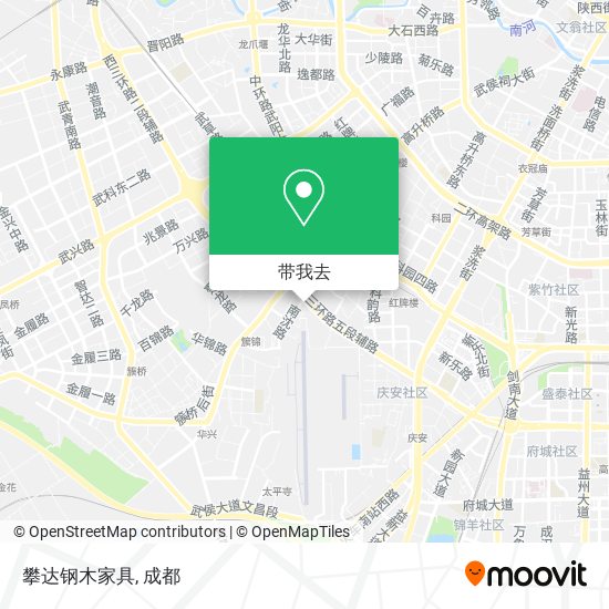 攀达钢木家具地图