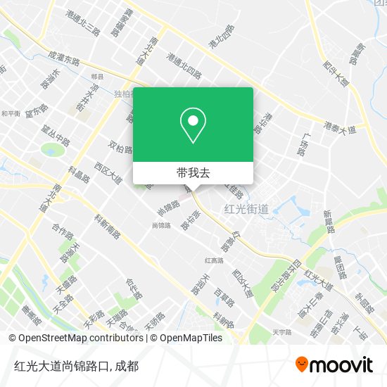 红光大道尚锦路口地图