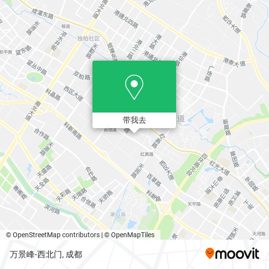 万景峰-西北门地图