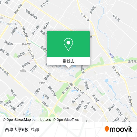 西华大学6教地图