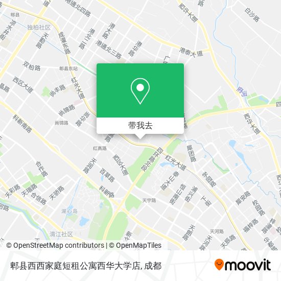 郫县西西家庭短租公寓西华大学店地图