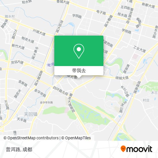 普洱路地图