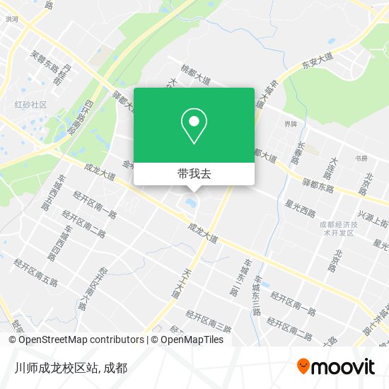 川师成龙校区站地图