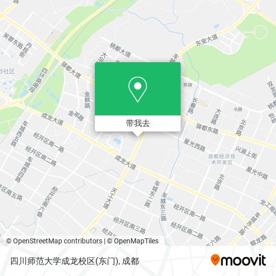 四川师范大学成龙校区(东门)地图