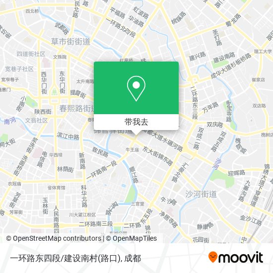 一环路东四段/建设南村(路口)地图
