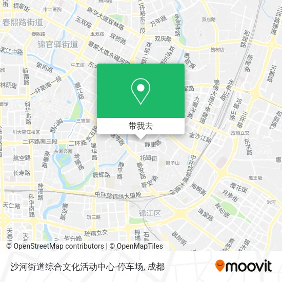 沙河街道综合文化活动中心-停车场地图
