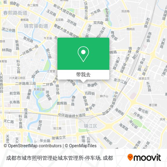 成都市城市照明管理处城东管理所-停车场地图