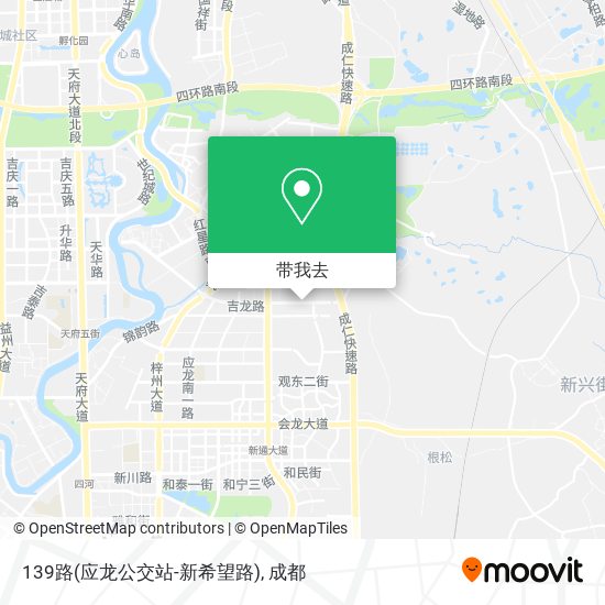 139路(应龙公交站-新希望路)地图