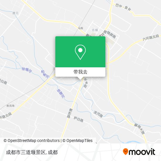 成都市三道堰景区地图