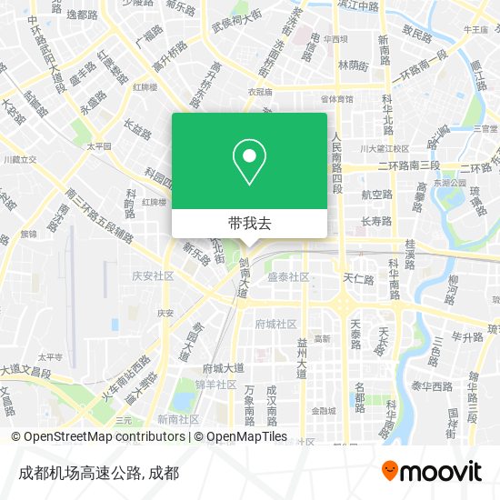 成都机场高速公路地图