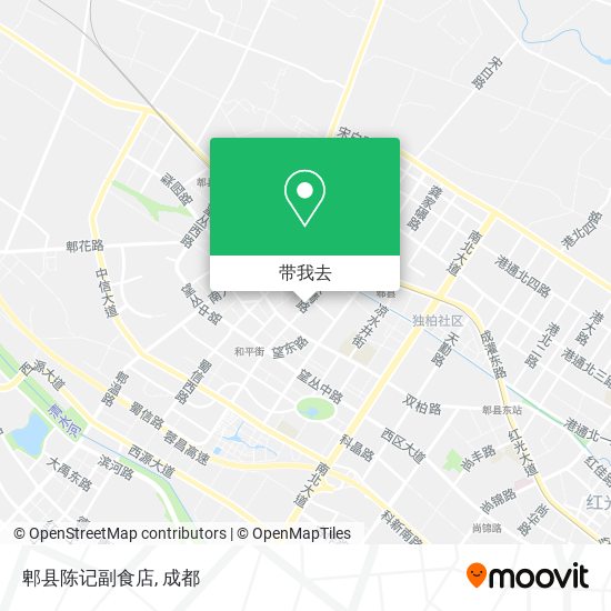 郫县陈记副食店地图
