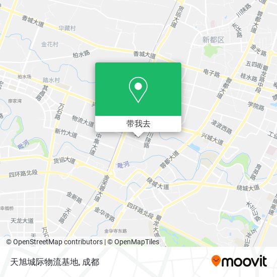 天旭城际物流基地地图
