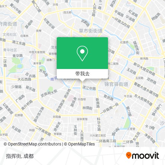 指挥街地图