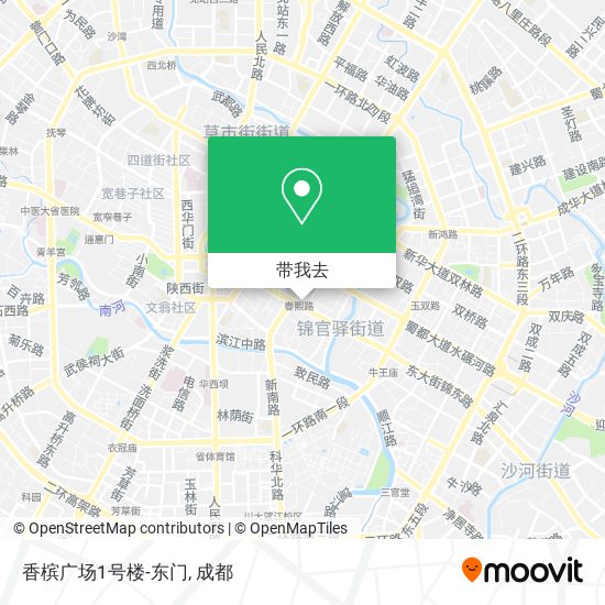 香槟广场1号楼-东门地图