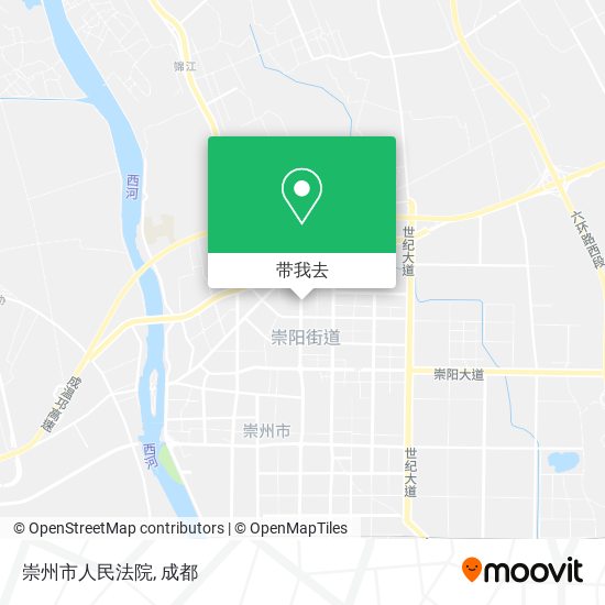 崇州市人民法院地图