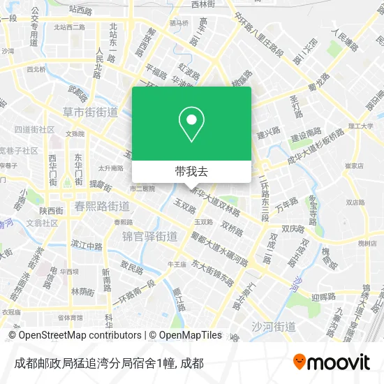 成都邮政局猛追湾分局宿舍1幢地图