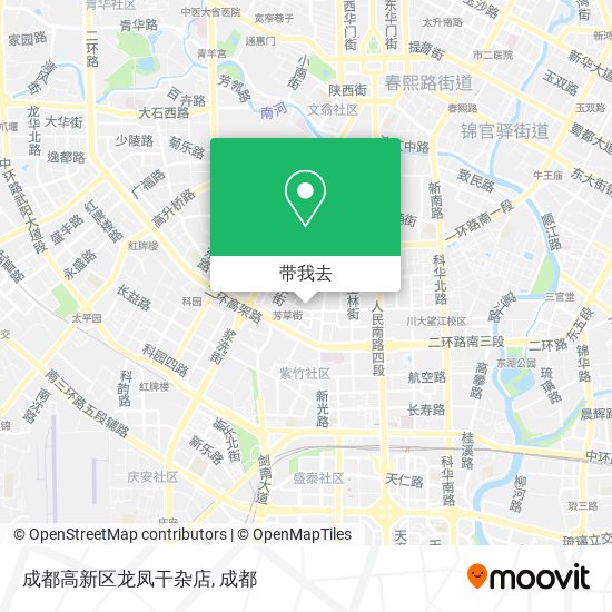 成都高新区龙凤干杂店地图