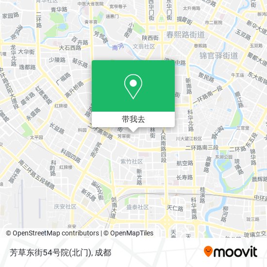 芳草东街54号院(北门)地图