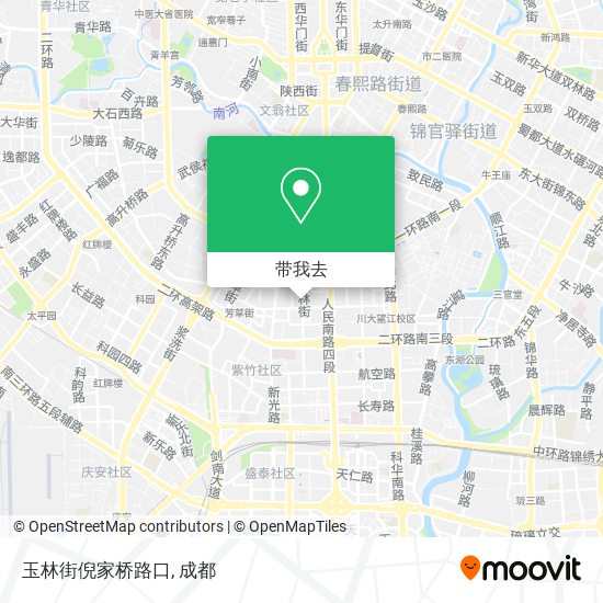 玉林街倪家桥路口地图