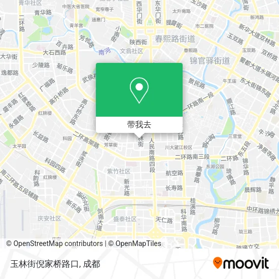 玉林街倪家桥路口地图