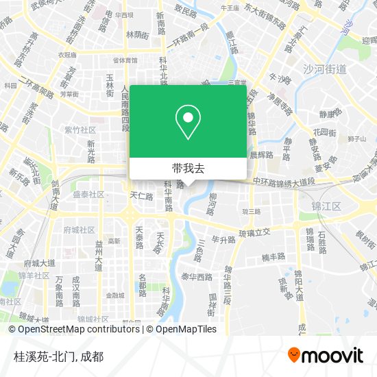 桂溪苑-北门地图