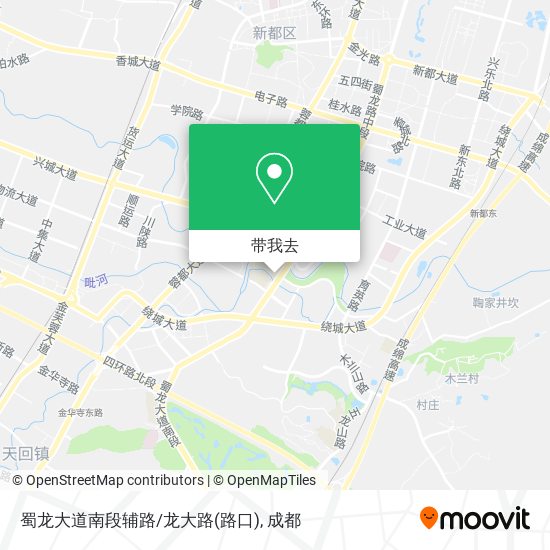 蜀龙大道南段辅路/龙大路(路口)地图