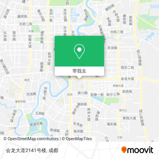 会龙大道2141号楼地图