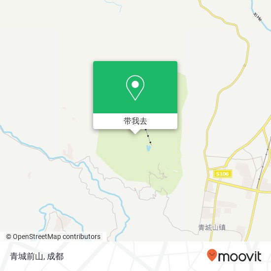 青城前山地图