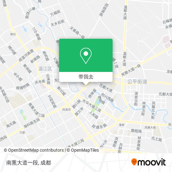 南熏大道一段地图