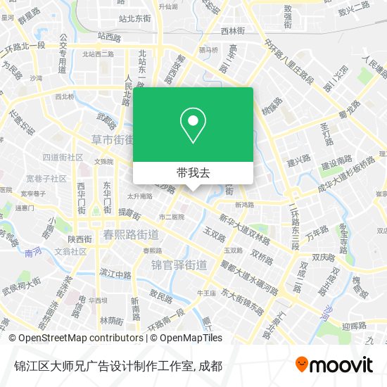 锦江区大师兄广告设计制作工作室地图