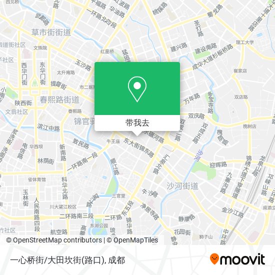 一心桥街/大田坎街(路口)地图