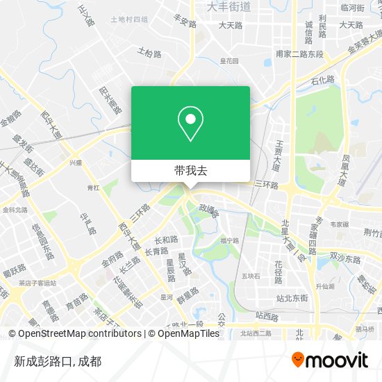 新成彭路口地图