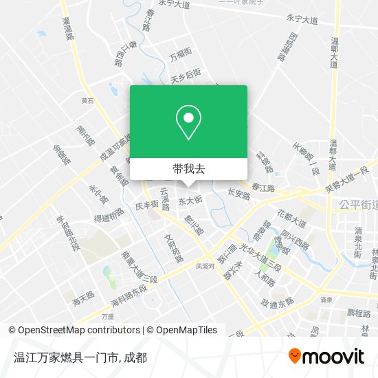 温江万家燃具一门市地图