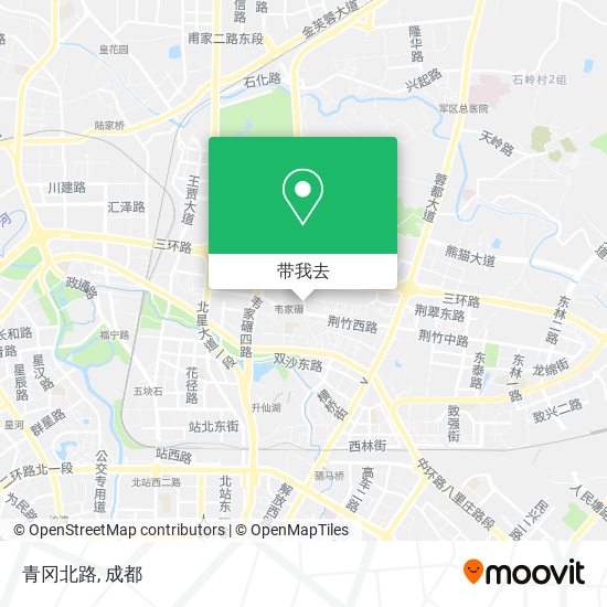 青冈北路地图