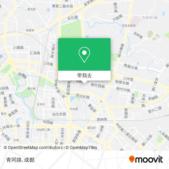 青冈路地图