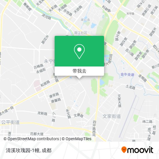 清溪玫瑰园-1幢地图