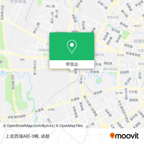 上道西城A区-3幢地图