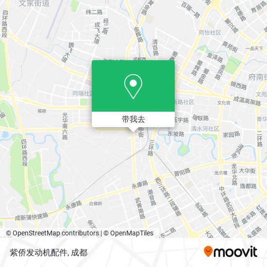 紫侨发动机配件地图