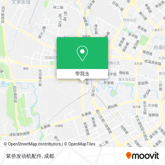 紫侨发动机配件地图