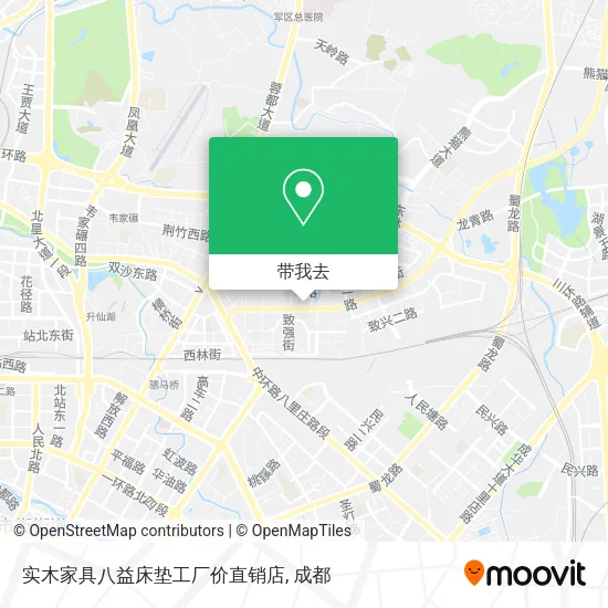 实木家具八益床垫工厂价直销店地图
