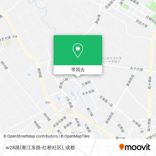 w28路(春江东路-红桥社区)地图