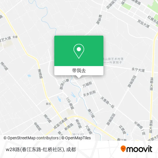 w28路(春江东路-红桥社区)地图