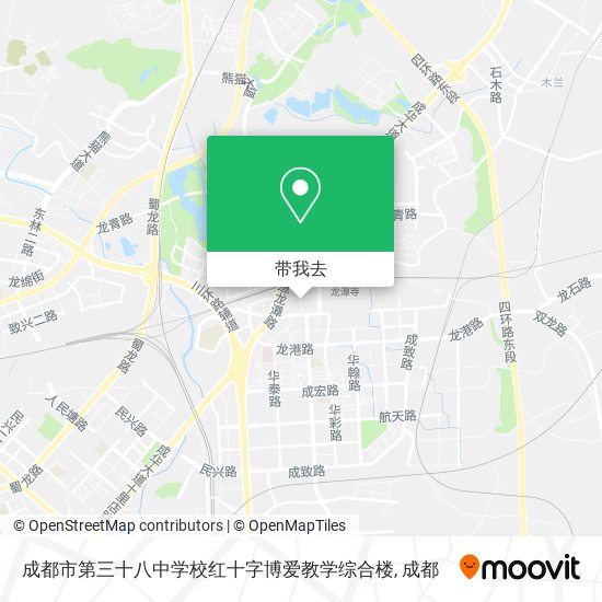 成都市第三十八中学校红十字博爱教学综合楼地图