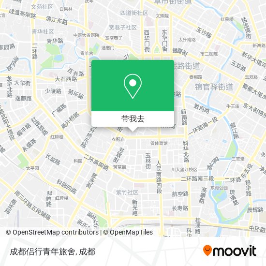 成都侣行青年旅舍地图