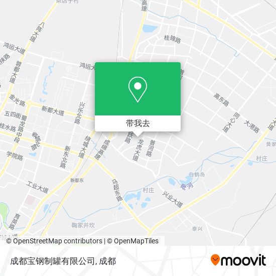 成都宝钢制罐有限公司地图