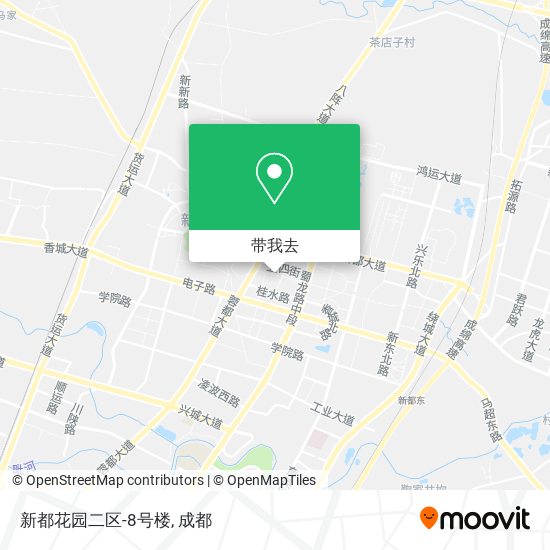 新都花园二区-8号楼地图